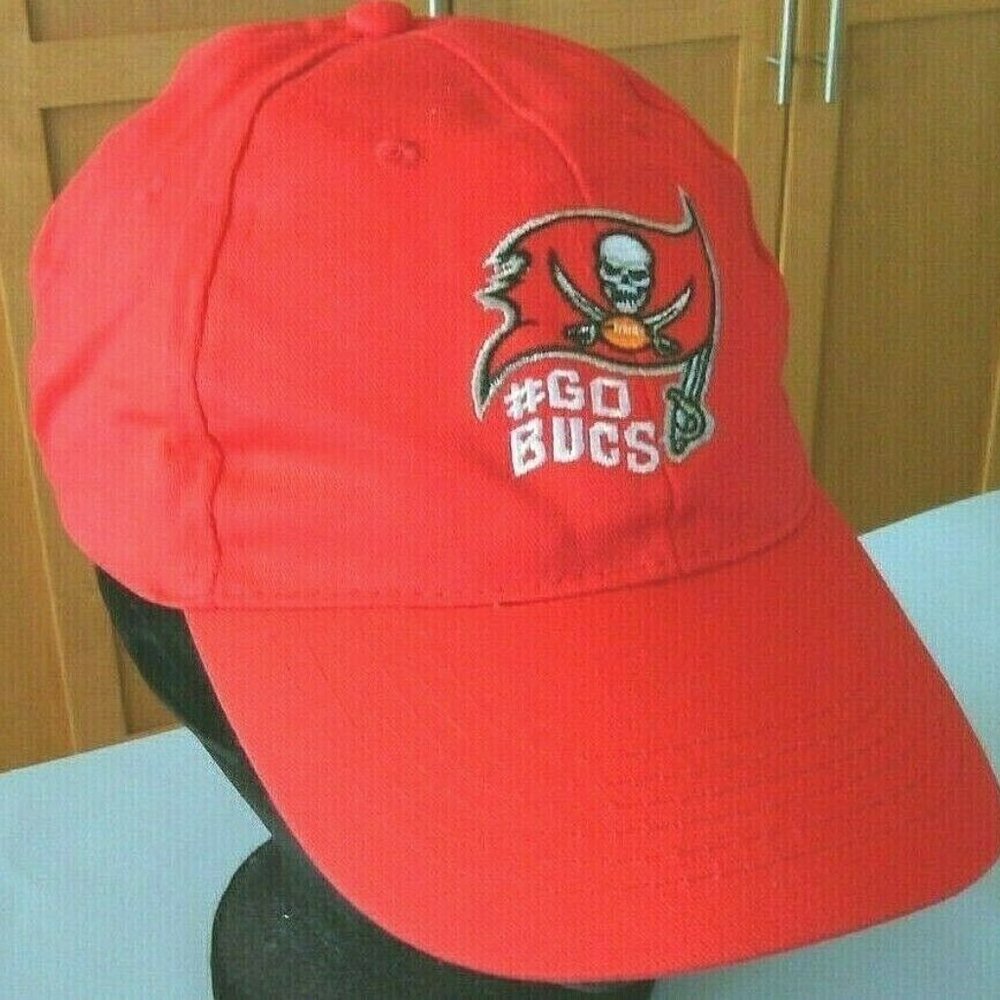 Baseball Cap Go Bucs Tampa Bay Buccaneers Hat Red NFL Football Logo Adjustable